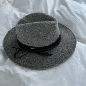 ADORA Gray Wool Hat with Black Band